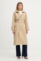 Dkny płaszcz nieocieplane beżowy DJ6J6232
