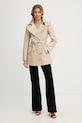 Morgan trencz damski z bawełną GSAMIR beżowy SS26