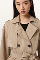 AllSaints trencz damski zamszowy REED SUEDE W005LE