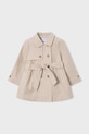 Mayoral płaszcz dziecięcy nieocieplane beżowy 3459.6C.Mini.PPY2