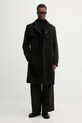 Παλτό HUGO 50554383 μαύρο SS26