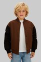 Calvin Klein Jeans kurtka bomber dziecięca bez kaptura brązowy IB0IB02629.128.176.PPY2
