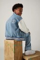Levi's kurtka jeansowa dziecięca DENIM BOMBER JACKET bez kaptura niebieski 9EP681
