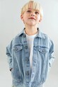 Wheat kurtka jeansowa dziecięca bez kaptura niebieski 7202.432.GOTS
