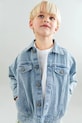 Wheat kurtka jeansowa dziecięca bez kaptura niebieski 7202.432.GOTS