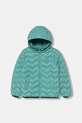 United Colors of Benetton krótka kurtka dziecięca turkusowy 2TWDCN04V.G.Stagionale