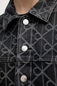 Τζιν μπουφάν Calvin Klein Jeans LV047E621G μαύρο