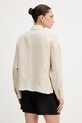 Odzież Weekend Max Mara koszula lniana CAPO 2615041022600 beżowy