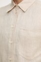 Weekend Max Mara koszula lniana CAPO 2615041022600 beżowy