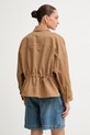 Oblečenie Weekend Max Mara košeľová bunda dámska s ľanom VETTURA 2615041082600 hnedá