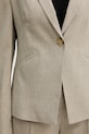 Шерстяной пиджак BOSS 50542010 бежевый