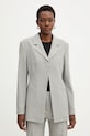 BOSS marynarka z dodatkiem wełny Jakara tkanina szary 50554946