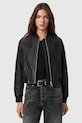 AllSaints kurtka bomber skórzana nieocieplane czarny W090LD