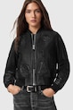 AllSaints kurtka bomber skórzana czarny W090LD