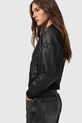 AllSaints kurtka bomber skórzana W090LD czarny