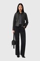 AllSaints kurtka skórzana W057LD czarny