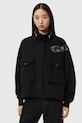 Odzież AllSaints kurtka bawełniana W151JD czarny