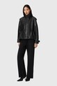 Odzież AllSaints kurtka skórzana W051LD czarny