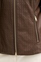 Δερμάτινο μπουφάν Guess CLAUDINE W6RL52.WL850 καφέ