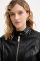 Δερμάτινο μπουφάν Guess CLAUDINE μαύρο W6RL52.WL850