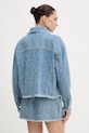 Odzież Guess kurtka jeansowa AMANDINA W6RN67.D6871 niebieski