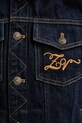 ZADIG&VOLTAIRE kurtka jeansowa WWOW01717 granatowy