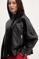 Pinko kurtka skórzana czarny 106235.A31Y