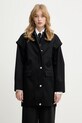 Patrizia Pepe kurtka bawełniana nieocieplane czarny 8O0226.A689
