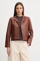 Pedro del Hierro kurtka skórzana brązowy 5493062