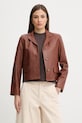 Pedro del Hierro kurtka skórzana brązowy 5493062