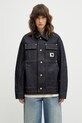 Carhartt WIP kurtka jeansowa W OG Arctic Jacket nieocieplane granatowy I036316.101