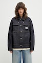 Carhartt WIP kurtka jeansowa W OG Arctic Jacket nieocieplane granatowy I036316.101