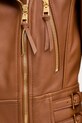 Elisabetta Franchi geacă ramones de piele GD57Z61E2 maro