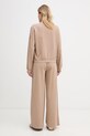 Liu Jo komplet dresowy damski bawełniany z elastanem TA6222.FS090 beżowy SS26