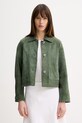 Marella krótka kurtka damska zamszowa MLMECCESSO zielony 2613441035200