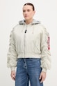 Alpha Industries kurtka Short Hooded Bomber Light W pozostałe szary 266000