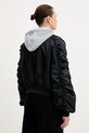 Odzież Alpha Industries kurtka Short Hooded Bomber Light W 266000 czarny