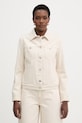 Trussardi kurtka jeansowa damska bawełniana beżowy R4006100013N
