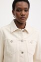 Trussardi kurtka jeansowa damska bawełniana beżowy R4006100013N