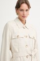 Luisa Spagnoli jakna ženska lanena Velda bež 542859