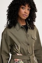 Luisa Spagnoli куртка жіноча бавовняна з еластаном Vernet зелений 542946
