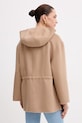 Odzież Luisa Spagnoli kurtka damska z wełną Vicinato 542917 beżowy