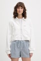 Guess Jeans traper jakna ženska s pamukom bijela W6GN11.D5NW2