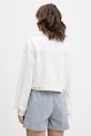 Odjeća Guess Jeans traper jakna ženska s pamukom W6GN11.D5NW2 bijela