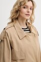 Sisley trench da donna con cotone beige 2RRMLN06Y