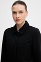 United Colors of Benetton куртка жіноча з домішкою вовни чорний 24T0DN09P