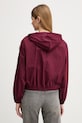 Odzież United Colors of Benetton bomberka damska bawełniana 2Z0SDN09E bordowy