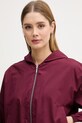 United Colors of Benetton bomberka damska bawełniana bordowy 2Z0SDN09E