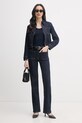 United Colors of Benetton kurtka jeansowa damska bawełniana z elastanem 2S90DN095 granatowy SS26