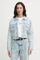 Calvin Klein Jeans kratka jakna ženska denimasta modra LV047F680G